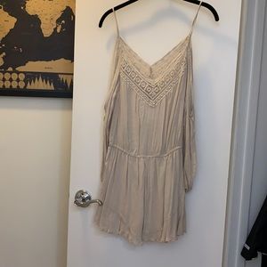 Beige Urban Outfitters Romper